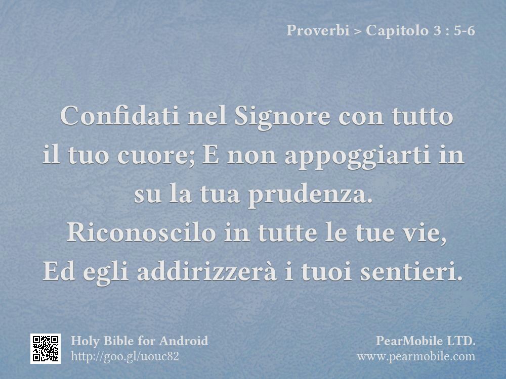 Proverbi, Capitolo 3:5-6